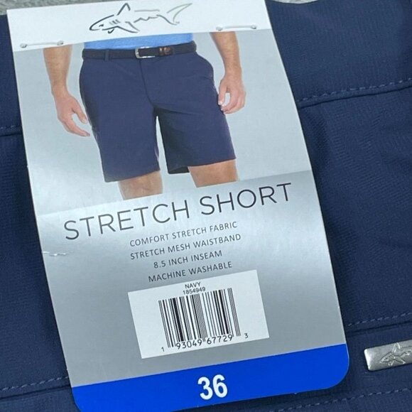 Greg Norman Men’s Stretch Shorts Navy Size 36 Comfort Waistband a0403 - Picture 5 of 7